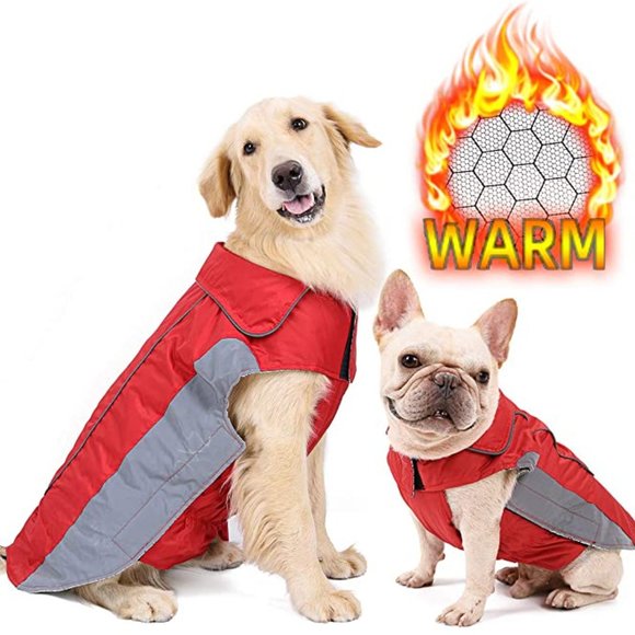 Doglemi Other - 🐶2/$25 DOGLEMI Red Warm reflective dog jacket